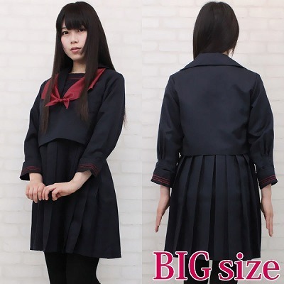 ミッションスクール系高校のセーラー服(冬服) BIG