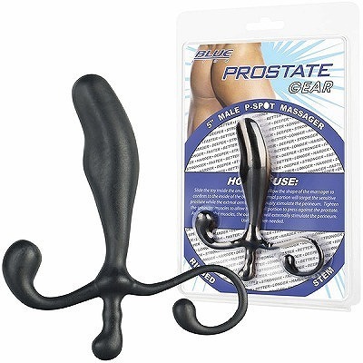 <Blue Line>5Male P−Sp●t Massager (ブラック)